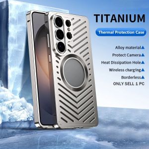 For Samsung Galaxy S26 S25 S24 Ultra Fast Cooling Case Magnetic Magsafe Design Ultra Thin Aluminum Gaming Protector cover