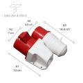 Diskon 1 Set Female Male Panel Mounting Legran 32A 415V Kaki 5 Trendi. 