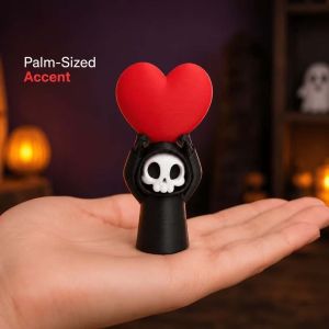 GBDSVD Miniature Skeleton Keychain Black Cute Grim Reaper Figure Gothic Bag Charm Lightweight 3D Printed Statue Backpack