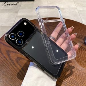 Transparent Acrylic Hard Case for iPhone 17 16 15 Pro Max Air 14 Plus 13 12 11 X Xr Xs 8 7 SE Clear Shockproof Ultra Slim Cover