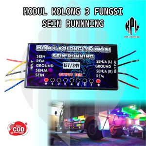 MODUL LAMPU KOLONG 3 FUNGSI SENJA REM SEIN  7 CHANNEL MODULE 12 V 24 V KOLONG MOBIL
