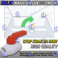 EELIC BAV Ball valve H ada beberapa pilihan type 1/2 inch, 1inch, 3/4inch stop kran Anti Bocor bahan plastik body warna putih. 
