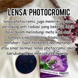 Kacamata Baca Dan Jalan Lensa Progresif Photocromic Bluecromic Lensa Anti Radiasi Blueray