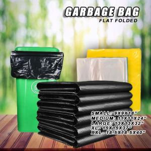 (S M L XL)100 pcs Trash Bag BLACKCLEARGREENYELLOW plastic garbage/trash bag