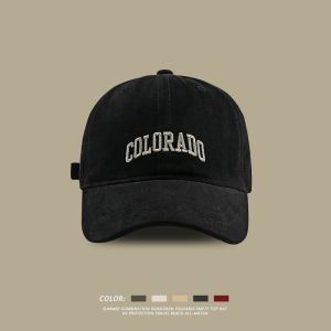 Baseball cap for women in 2024 new hat with deep top and wide brim large head circumference duckbill cap small face sun protection cap sunshade hat