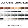 Copic Sketch Marker Set 72 C. 