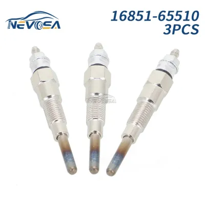 3PCS Glow Plug For Kubota Engine Part Kubota D722 D902 D905 D1005 D1105 V1505 V1305 16851-65510 16851-65512