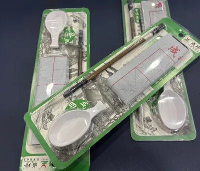 毛笔初学者文房四宝书法笔墨纸砚套装水写布墨汁套装Brush beginners study four treasures calligraphy pen ink paper inkstone set water writing cloth ink set