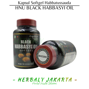 HNU Black Habbasyi Oil Softgel Kapsul 200 Kapsul Habbatussauda Soft Gel