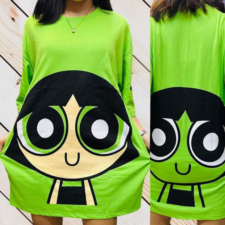 Powerpuff Girls Oversized Shirt for Men and Women Casual Pu