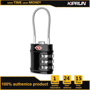 KIPRUN Luggage Lock Cable Travel Lock TSA Approved Cable Travel Combination Lock Safe Padlock for Suitcases Baggage Backpacks Small Cabinets Briefcases Computer Bags