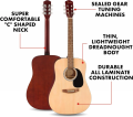 Fender FA-25CE / FA25 กีตาร์โปร่งไฟฟ้า กีต้าร์โปร่ง Fender FA25 FA25CE. 