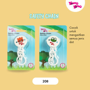 YOUNG YOUNG Peniti Dot Model Jepit BPA Free Safety Chain Gantungan Empeng 208
