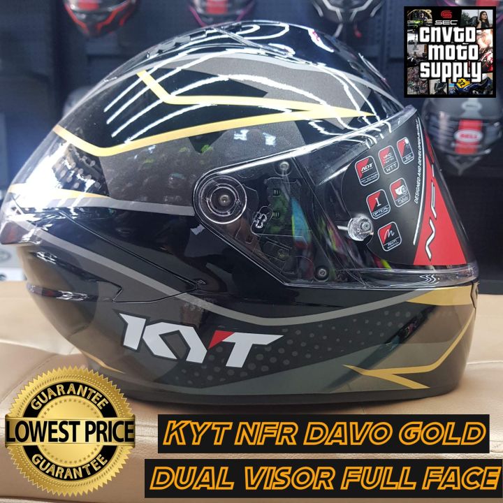 Kyt Nfr Davo Gold Dual Visor Full Face Lazada Ph