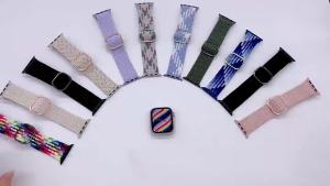 Nylon woven suitable for use iwatch678910 ultra4 Elastic sliding buckle s12/11 Watch band