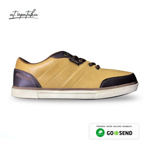 BTJIK - Sepatu Sneakers Casual Pria Wanita Founder Coklat Muda Putih ukuran 39 - 40 | Sepatu Jalan Sepatu Keren Sepatu Coklat Sepatu Kerja