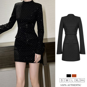 Zyht phụ nữ ăn mặc Đầm đen crewneck ăn mặc Đầm Polyester Đầm công sở cổ điển ăn mặc ĐầM Dạ HộI Đầm đi tiệc cưới dresses21555