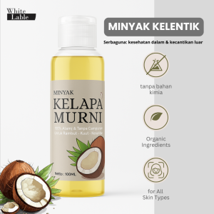 Minyak Kelapa Kelentik Pasak Murni 100ML – 100% Alami untuk Rambut Kulit & Kesehatan Tubuh