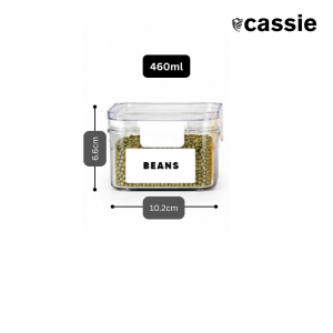 【FREE sticker】 Airtight Acrylic Container Coffee Creamer Sugar Pasta Storage Canister Kitchen