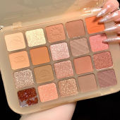 Chestnut 20 Color Crispy Rice Eyeshadow Earth Tone Pearlescent Matte Multi-Color Cosmetic for Students Net Red Eye Shadow