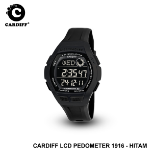 CARDIFF Pedometer 1916 Jam Tangan Digital Pedometer