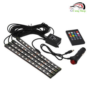 Bộ đèn led gầm ghế cảm biến theo nhạc cực sang trọng (Loại 12 bóng led 22cm)có video sản phẩm Myauto