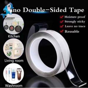 super 1M/3M / 5M Nano Double Sided Tape Removable Clear Gel Grip Tape Reusable Traceless