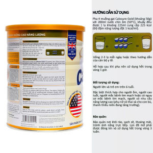 Sữa bột Calosure Gold ít đường 900g