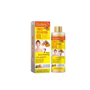 【Special Discount】OCEAURA Turmeric Whitening Oil 100ml Firming Oil Dark Spots Removing Even Skin Tone Body Mage