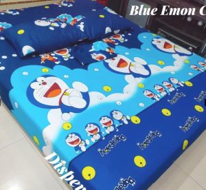 SPREI SET SARUNG BANTAL DAN SARUNG GULING HOME MADE MOTIF DANAK ANAK LABUBU BEST SELLER bisa di cuci king size
