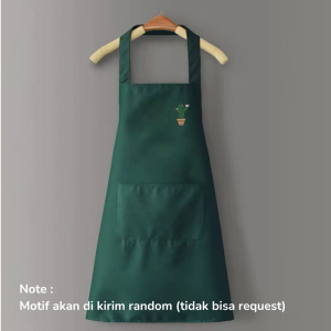 YHOME Apron Waterproof Celemek Masak Dapur Pria Wanita / Celemek Masak Dapur Barista Pria Wanita Waiters Coffee Original Y233