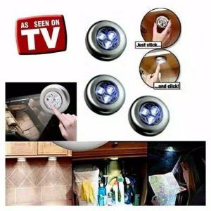 TERMURAH GROSIR Stik N Klik Lampu Emergency Tempel LED Stick and Click Touch Lamp AAA Darurat Light Lampu Lemari Lampu Bagasi Motor