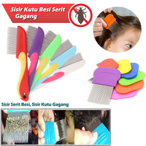 Sisir Serit Rambut Stainless: Solusi Alat Perawatan Rambut untuk Menghilangkan Ketombe & Kutu