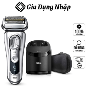 Máy Cạo Râu Nam Braun Series 9 9375cc Máy Tông Đơ Máy Tăng Đơ Braun Shaver 5 Lưỡi Công Nghệ Cảm Biến AI Nhập Đức BH 12 Tháng