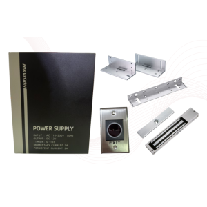 Hikvision รุ่น DS-KAS-7M01 power supply ×1 exit button ×1 magnetic lock x1 and lock bracket ×1