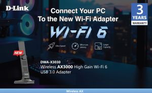 D-LINK DWA-X3030 Wireless AX3000 Wi-Fi 6 High Gain USB 3.0 Adapter