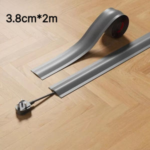1Pcs 3.8cm*2m Self-Adhesive PVC Cord Cover Floor & Wall Cable Protector Waterproof Cable Hider Strip Wire Organizer
