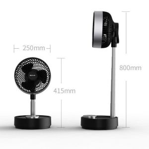 Electric Standing Fan Strong Wind Standing Fan Cooling Fan Dual-Purpose Telescopic Folding Small Standing Fan Cooling Fan