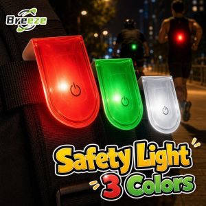 Clip On LED Safety Light USB Rechargeable Strobe Warning Waterproof Magnetic For Running Cycling