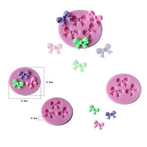 pamelaea New DIY 3D Cake Decorating Bowknot Shaped Fondant Sugar Cake Silicone Mold Art Tools