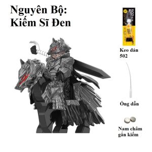 Mô Hình Lắp Ráp Kiếm Sĩ Đen Guts Berserk Kiếm Sĩ Cưỡi Ngựa Đen Đồ Chơi Dũng Sĩ