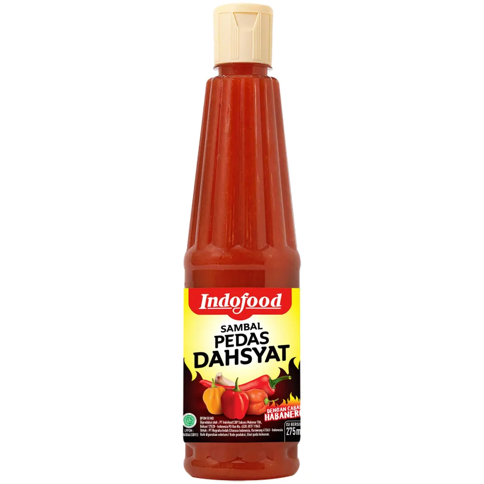 INDOFOOD SAMBAL PEDAS DAHSYAT PET 275ML