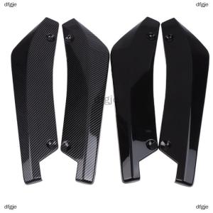 [COD] dfgje 1 cặp sợi carbon winglets bên váy mở rộng phổ quát xe phía trước phía sau bội Dải môi Spoiler khuếch tán Splitter đầu bảo vệ