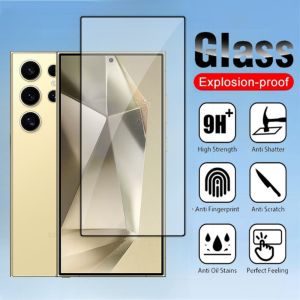 1-2 Pcs Glass Film For Samsung Galaxy S25 S24 Ultra S25 Plus S25Ultra S25+ SamsungS25Ultra 5G 2024 Screen Protector Tempered Glass Transparent HD Clear Cover Protective Front Film