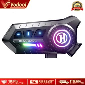 Motorcycle Helmet Bluetooth Headset with Waterproof Design and Microphone for Outdoor Riding