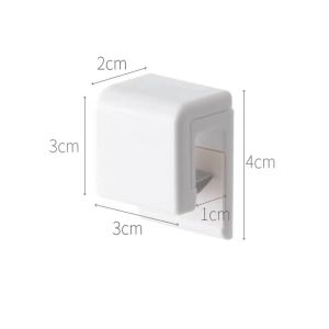 3Pcs Punch-free Self-adhesive Wall-mounted Toothbrush Holder Facial Cleanser Skin Care Products Bathroom Storage Clip
