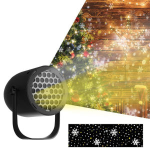 Vodool Christmas Projector Lights Snowflake Projector Lights Christmas Snowflake Projection Lights for Xmas Holiday Party Decoration