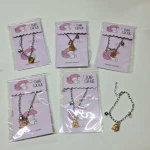sanrio bracelet kuromi melody pocha pompurin gelang tangan rantai chain bracelet with charm
