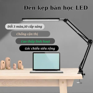Đèn Bàn LED Gập Điều Chỉnh Cánh Tay Dài Đa Năng Đèn Bàn USB Chiếu Sáng 10 Mức Độ Bảo Vệ Mắt Có Thể Gấp Gọn Xoay Chỉnh Tuỳ Ý.