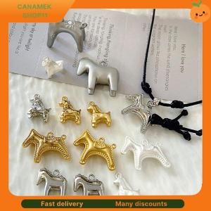 ❣️❣️❣️ 1Pcs Cute Gold Silver Color Horse Charms Pendants For Jewelry Making Necklace Earrings Bracelet DIY Accessories Supplies